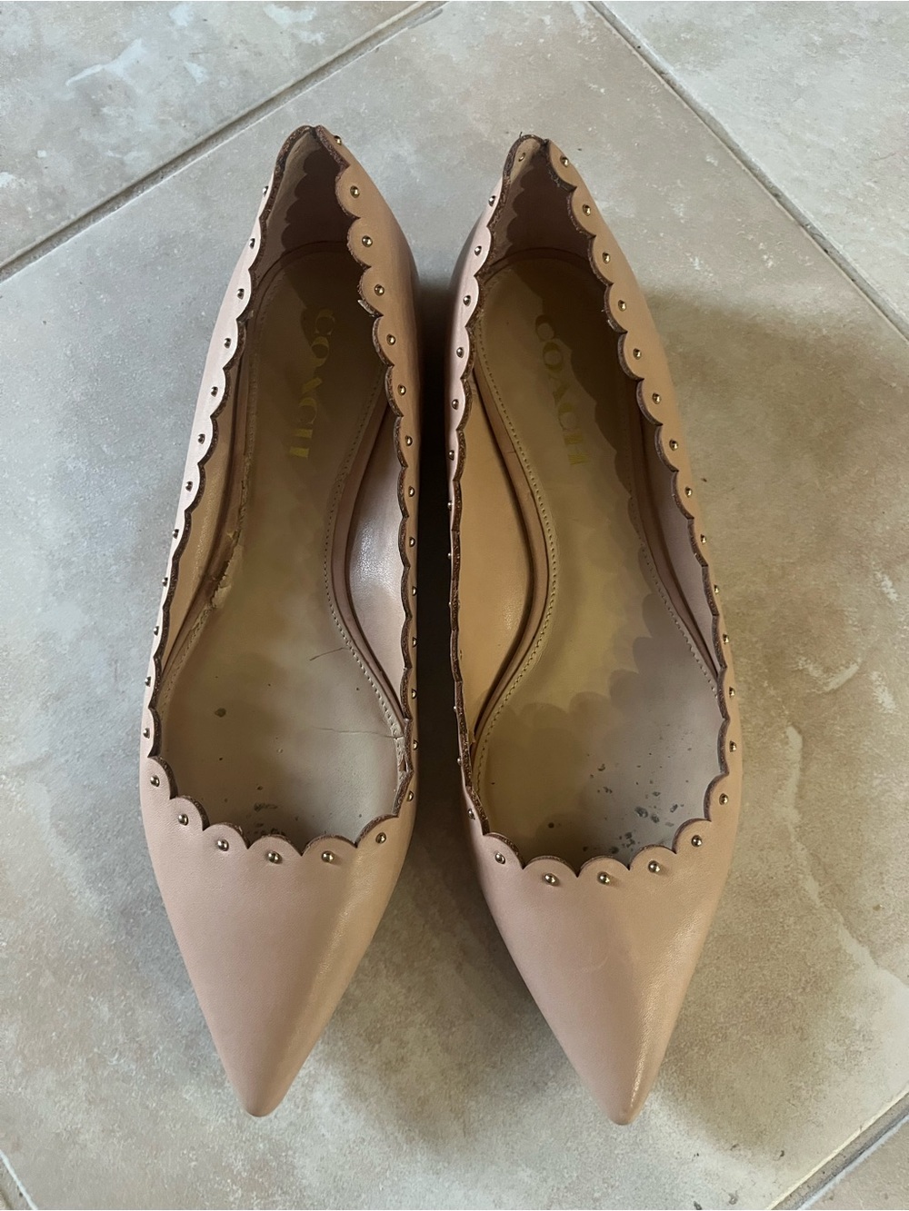 Coach Nude Jill flats